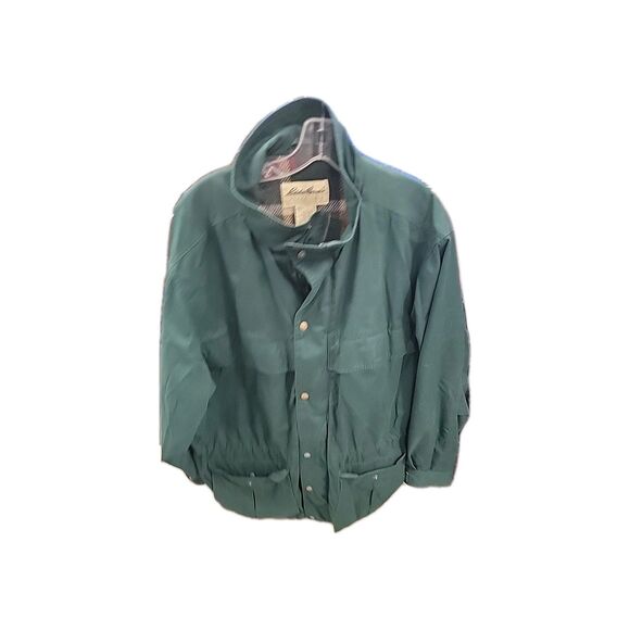 VTG Eddie Bauer Mens Medium Wool Lined chore coat jacket Mountain Parka Green - Picture 1 of 1